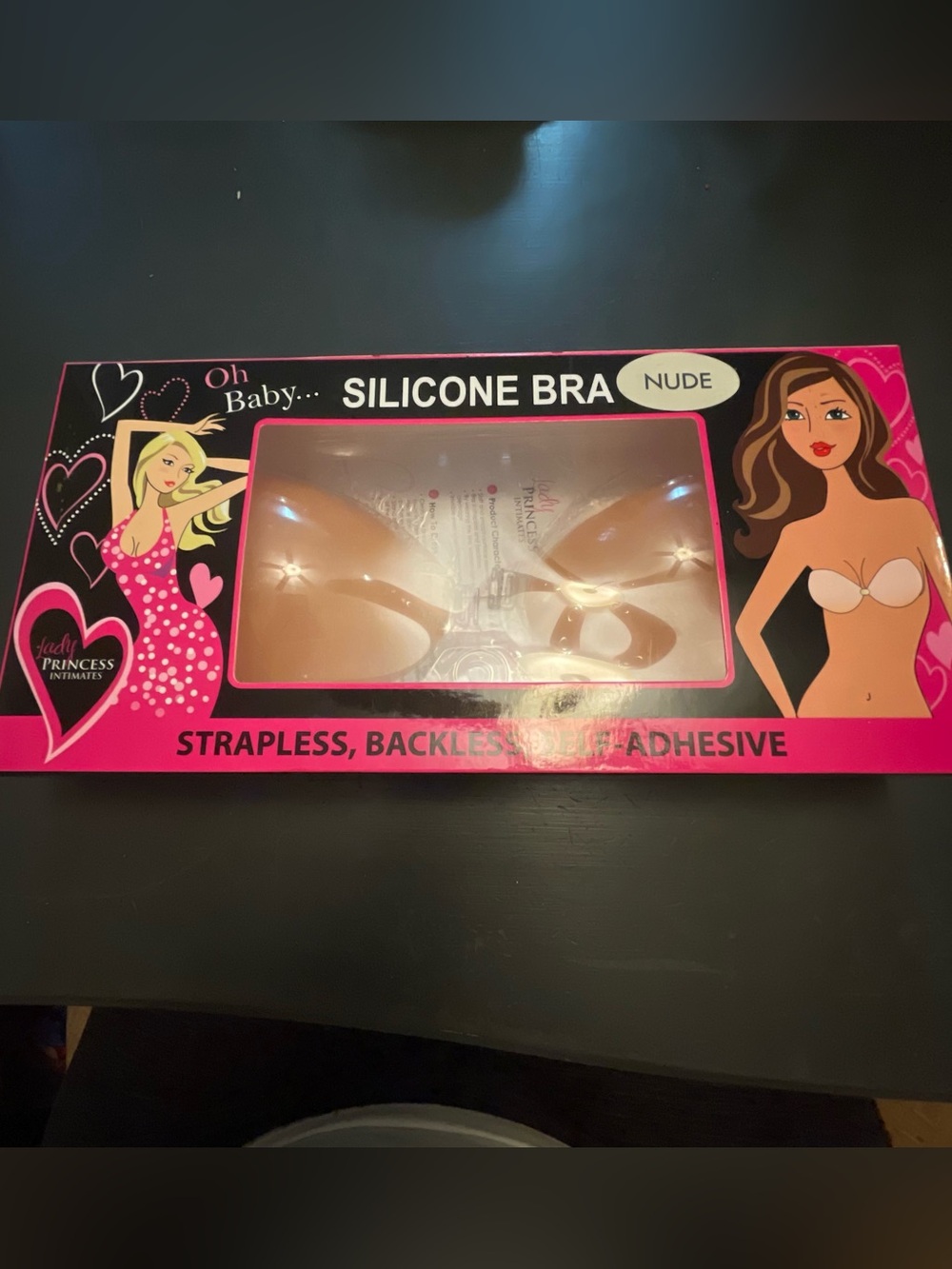 Lady Princess intimates Silicone Strapless Backless Adhesive Bra size C- Nude